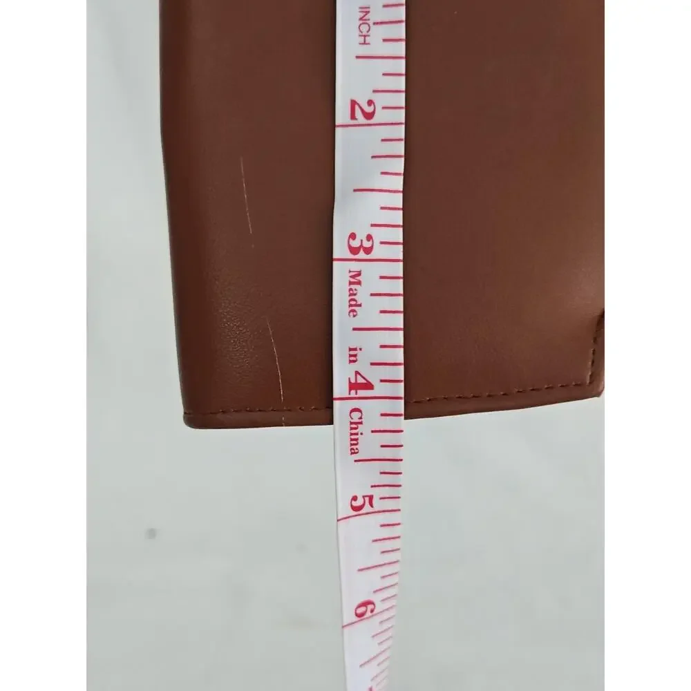 Vintage Buxton Coin Wallet Women's Brown Leather Gold Kisslock‎ 4